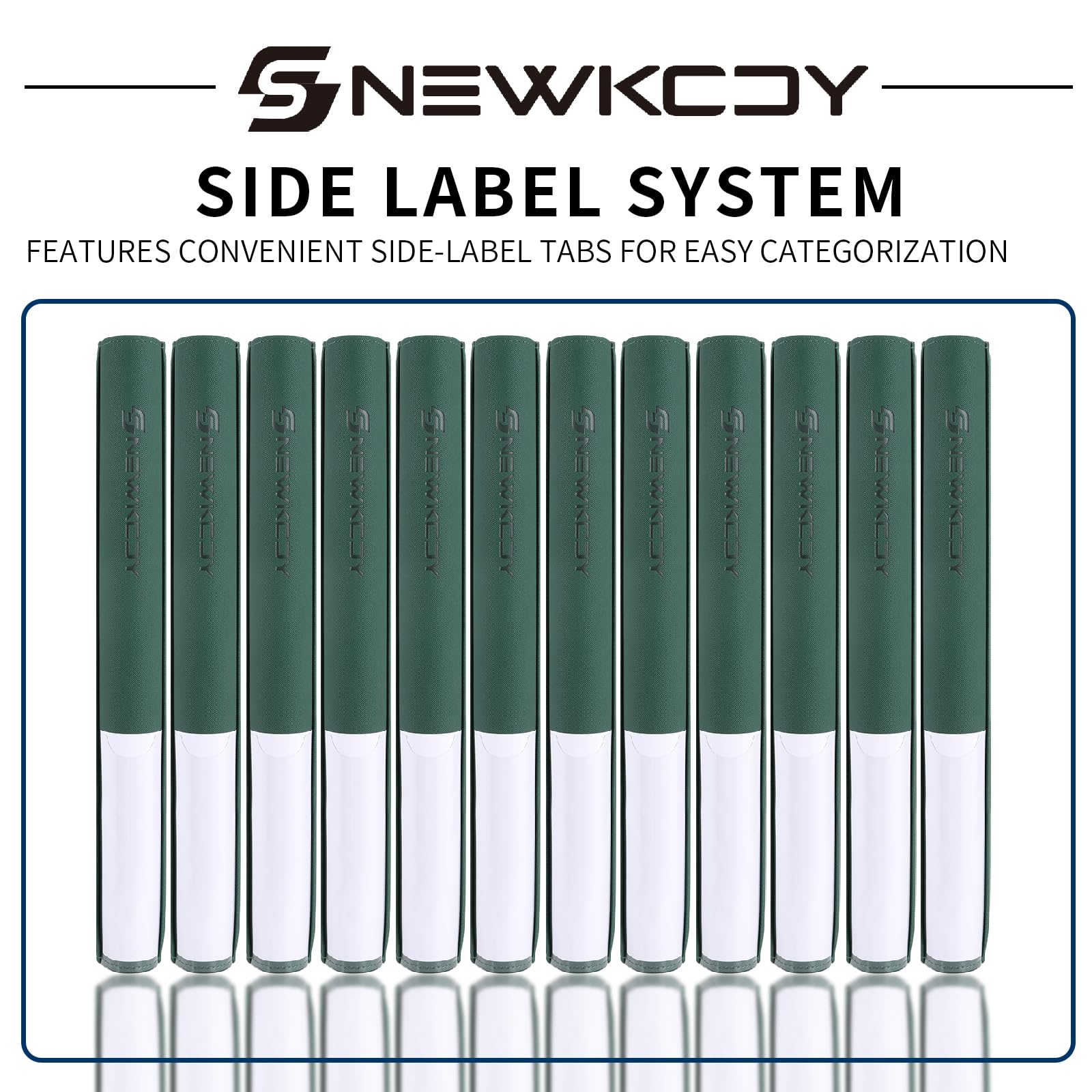 Snekdy Top loader Binder, 9 Pockets Top Loader，Holds 360 Top Loaders cards, Card binder with Sleeves for card in 3 x 4 inches color smooth Zipper PU Leather (Black)