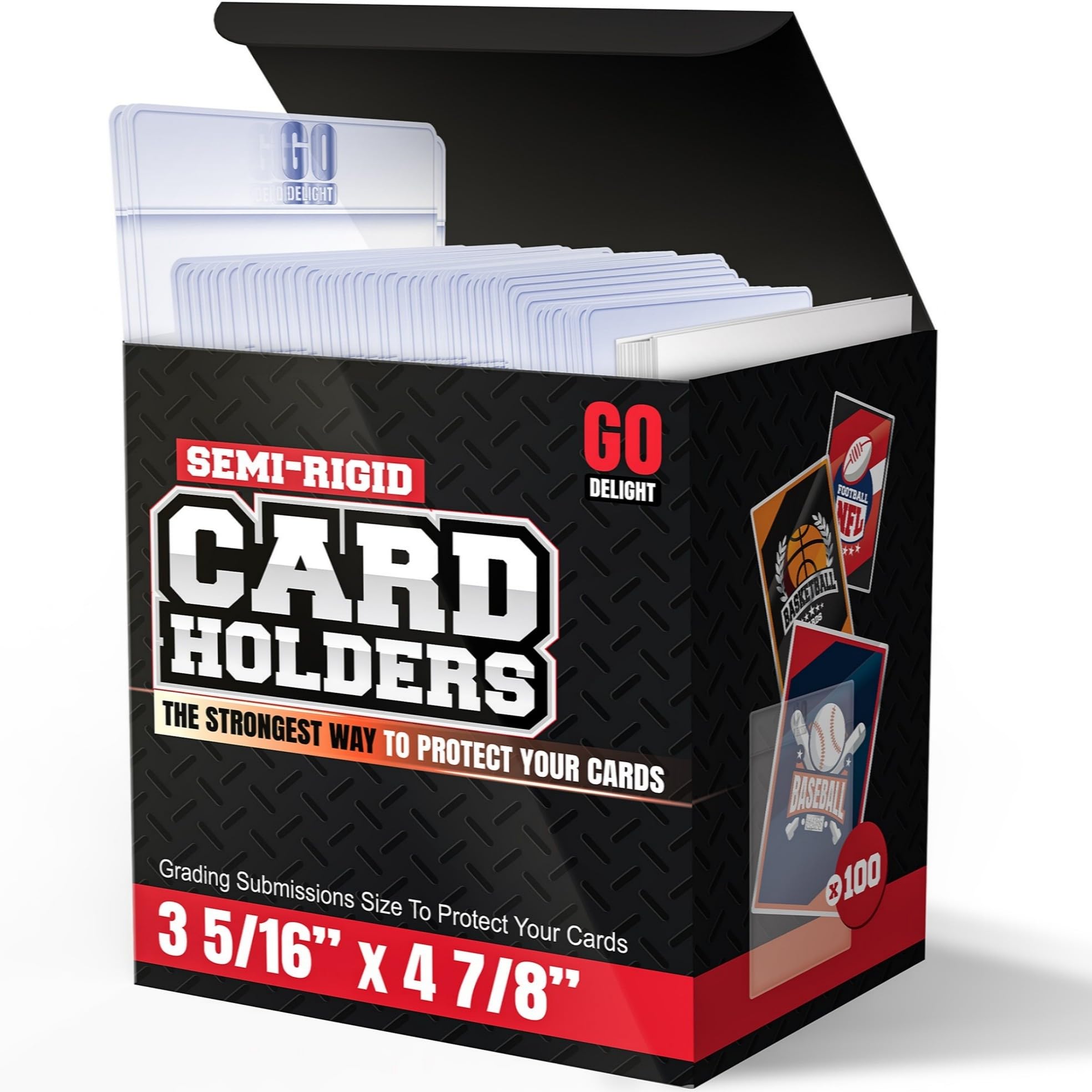 Semi Rigid Card Holders & Sleeves for PSA Trading Card Grading Submission