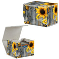 Card Deck Box Trading Cards Storage Box with Strong Magnet Premium Case Commander Deck Storage Cover for TCG CCG Magic Cards,Cat Face With Stars