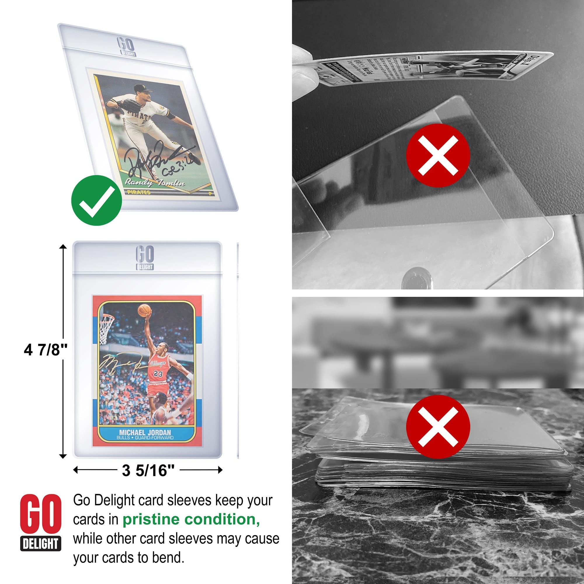 Semi Rigid Card Holders & Sleeves for PSA Trading Card Grading Submission