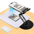 Card Scanner for Trading Cards–MTG & TCG Card Scanner Stand with Magnetic LED Light,Foldable Phone Holder for Scanning,Cards Quickly Scan and Price Check,Available for ManaBox