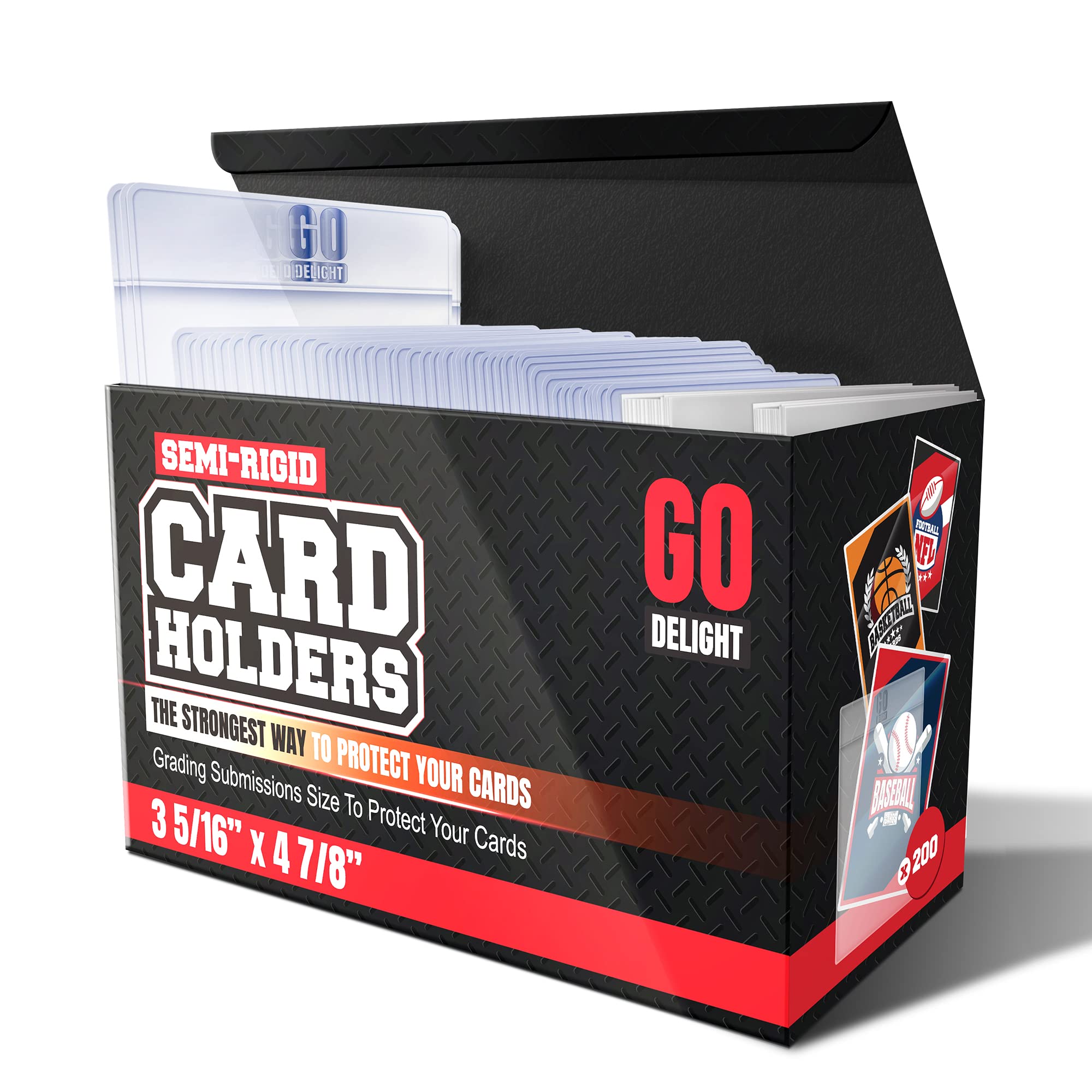 Semi Rigid Card Holders & Sleeves for PSA Trading Card Grading Submission