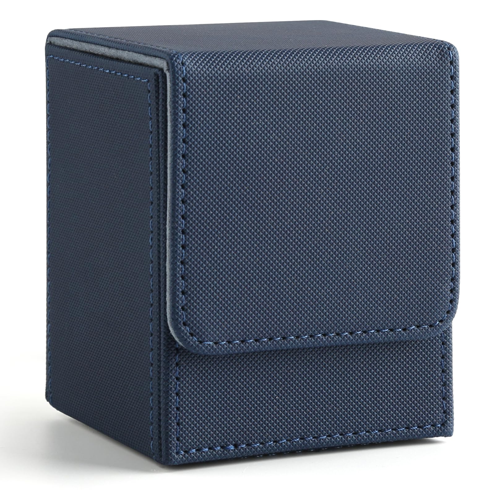 GERMUN Card Deck Box for MTG Commander, MTG Commander Deck Box Holds 120+ Single Sleeved Cards,MTG Deck Box Compatible with Magic the Gathering (Black)