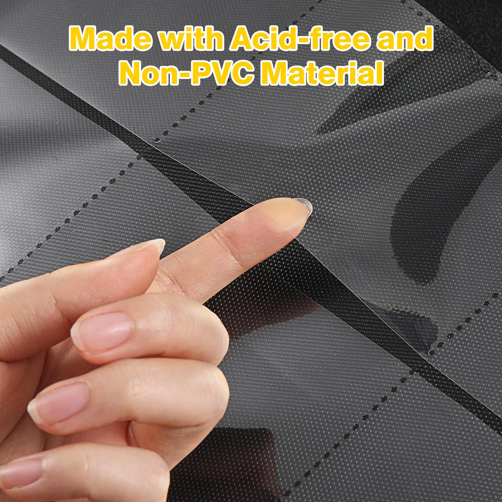Toploader Binder, Holds 360 Toploader, 100 Toploaders INCLUDED, 9-Pocket PU Cover Top Loader Binder for 3" x 4" Rigid Toploaders, Ringless Double-Sided Toploader Card Binder for TCG, Sport Cards