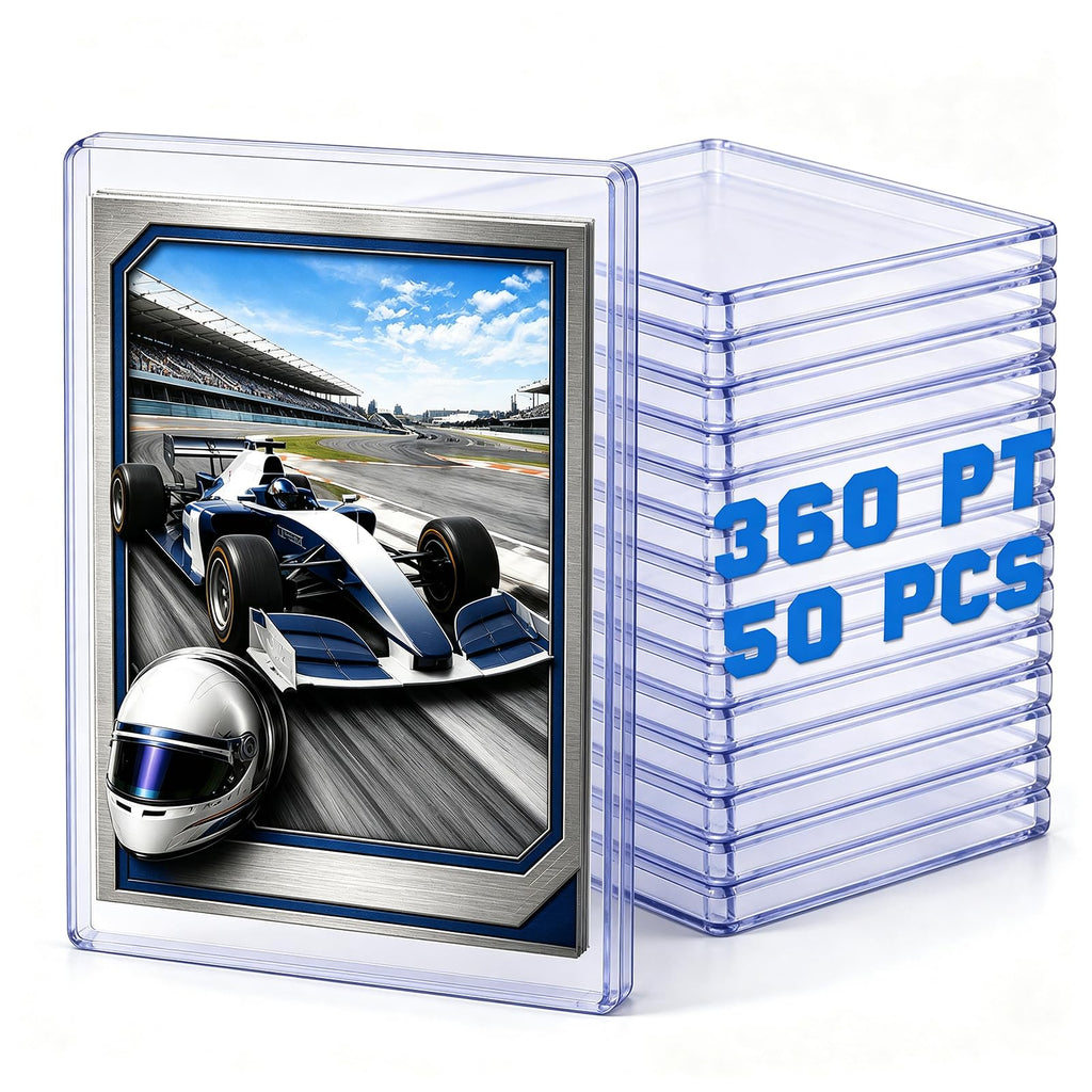 DEDC 200 Top Loader Thick Card Load Holder Storage for Trading Cards Sports Soft Penny Sleeves Hard Plastic 35 Point Protective 3" x 4" Toploaders Rigid Memorabilia Collectibles