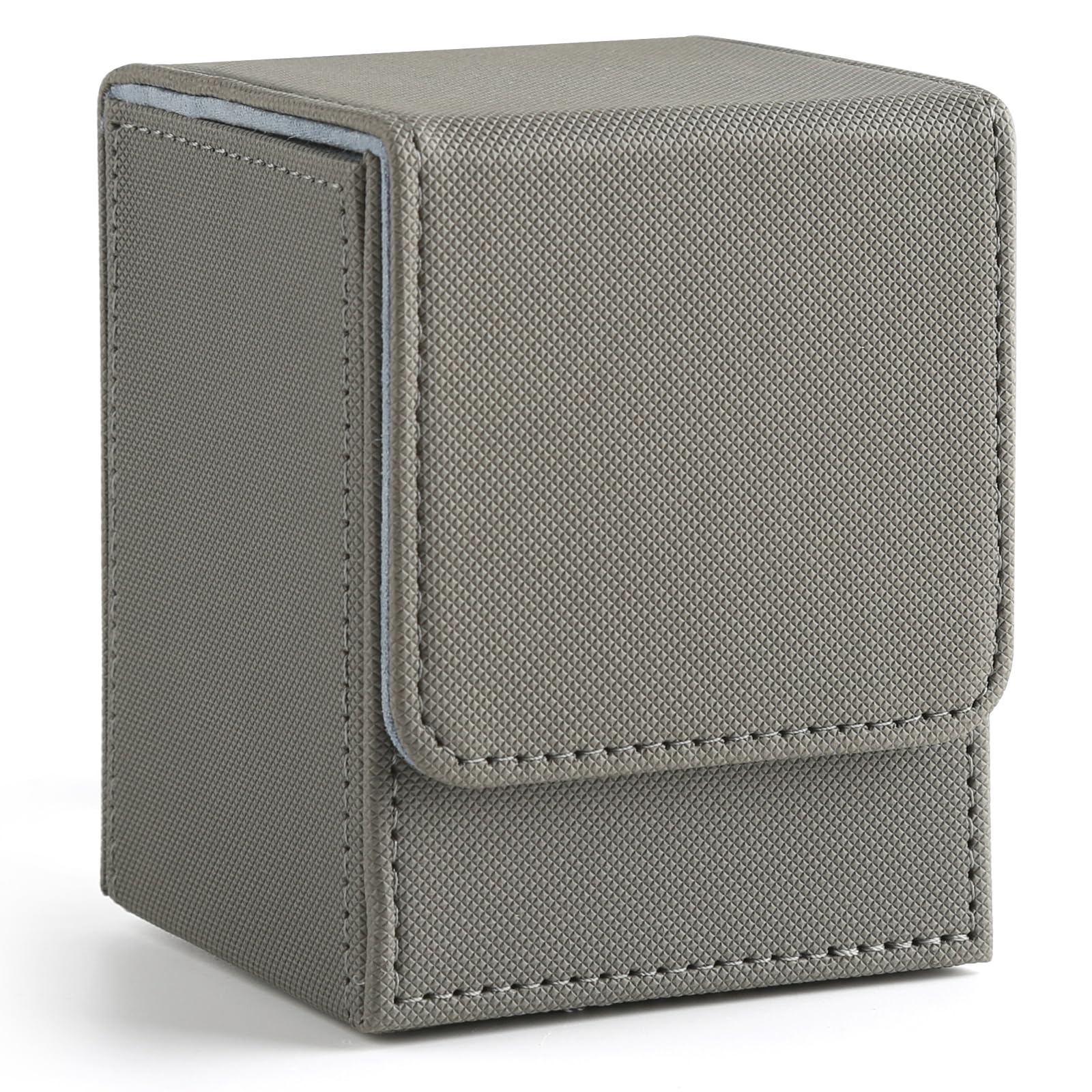 GERMUN Card Deck Box for MTG Commander, MTG Commander Deck Box Holds 120+ Single Sleeved Cards,MTG Deck Box Compatible with Magic the Gathering (Black)