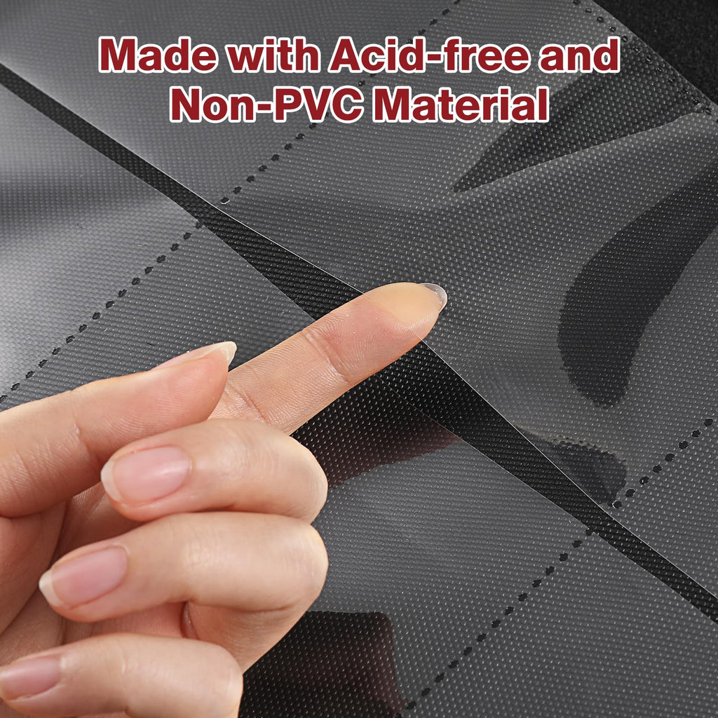 Toploader Binder, Holds 360 Toploader, 100 Toploaders INCLUDED, 9-Pocket PU Cover Top Loader Binder for 3" x 4" Rigid Toploaders, Ringless Double-Sided Toploader Card Binder for TCG, Sport Cards